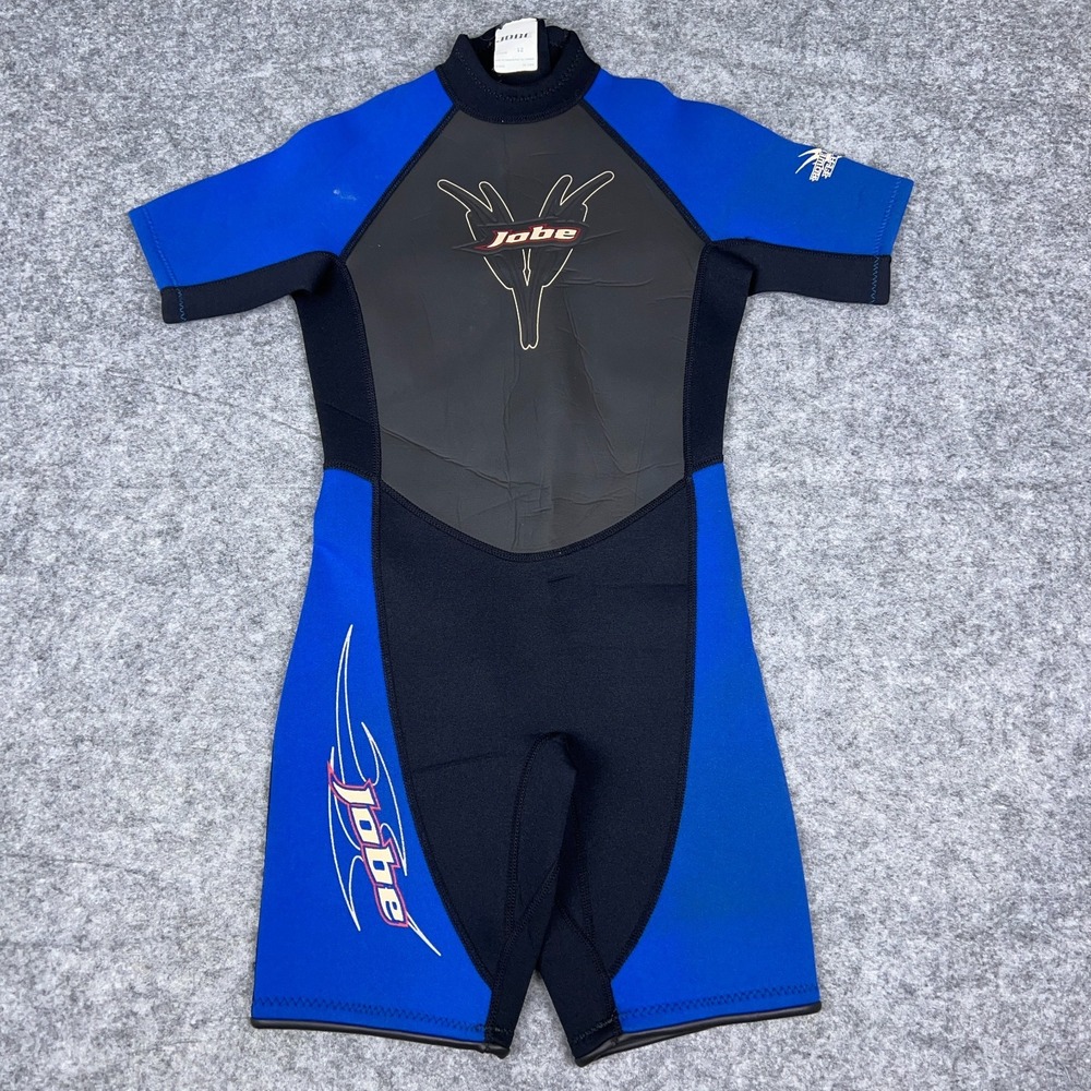 JOBE Wetsuit Youth 12‎ Blue Black Shorty Water Skiing Surfing Wakeboard Swim